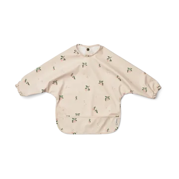 Merle Lätzchen mit Ärmel - Peach-Sea shell mix - Liewood