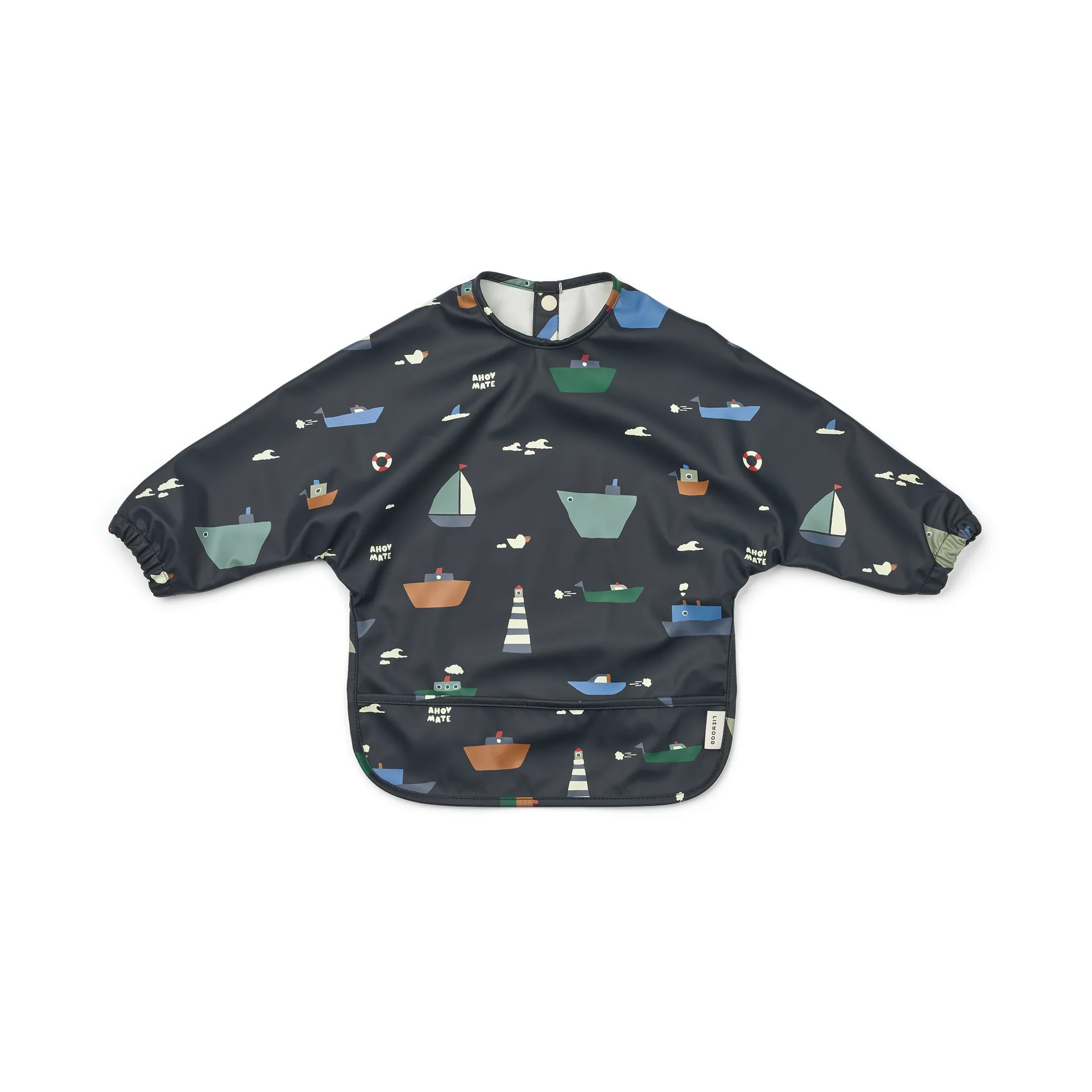 Merle Lätzchen mit Ärmel, Sailing-classic navy Liewood