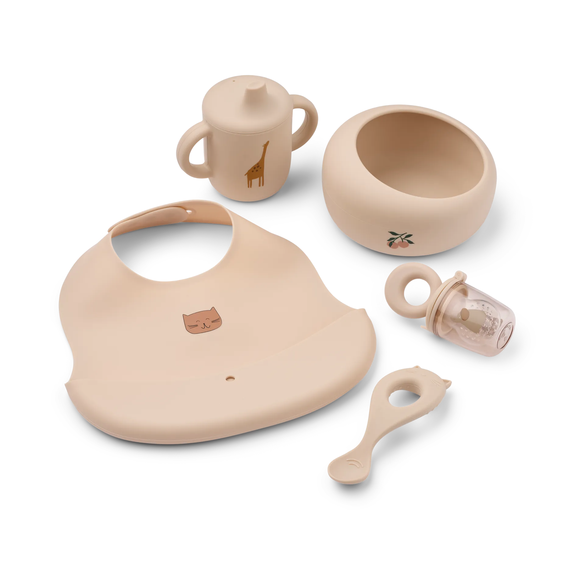 Mileah baby mealtime Set, Apple blossom Liewood
