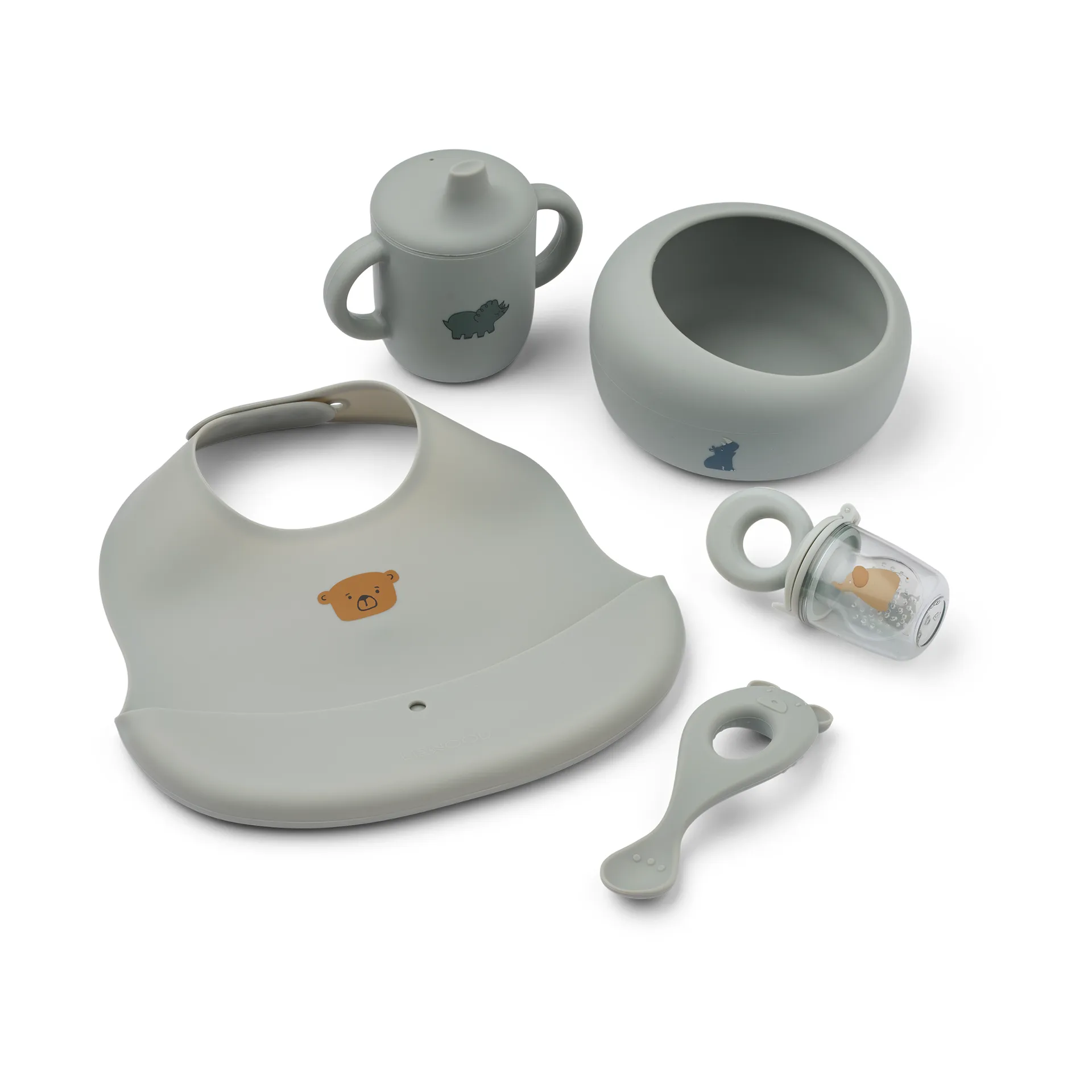 Mileah baby mealtime Set, Dove blue Liewood