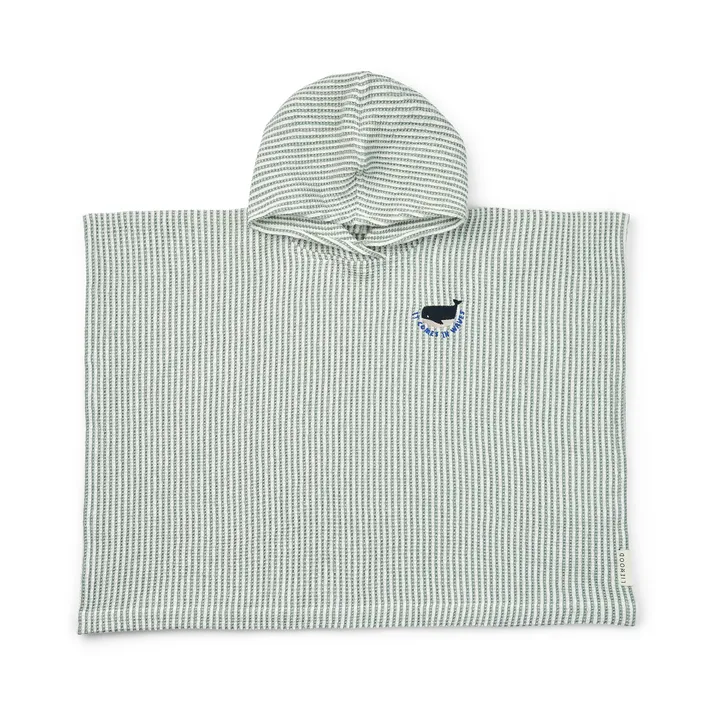 Paco Badeponcho peppermint creme de la creme stripe - 3–4 Jahre - Liewood