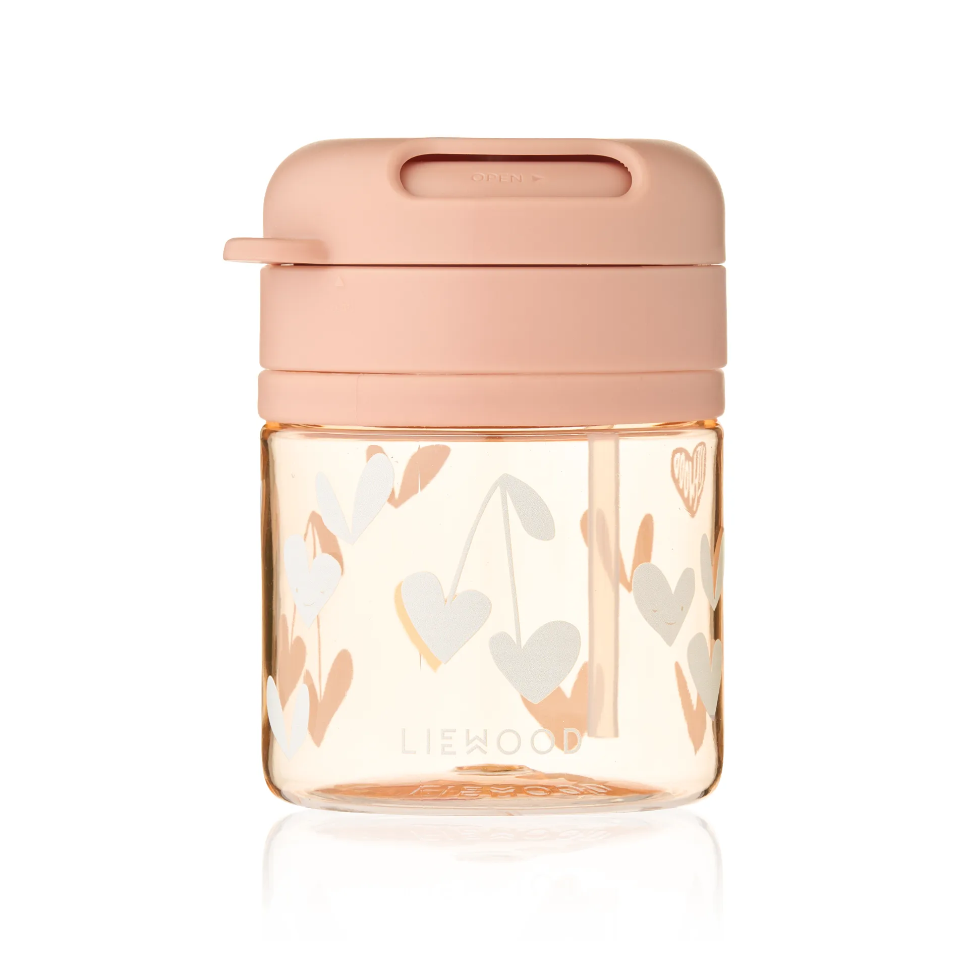 Pavia Becher mit Strohhalm 28 cl, Sweethearts-pale tuscany Liewood