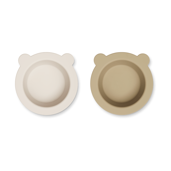 Peony Schale mit Saugnapf Ø16 cm 2-teilig - Sandy-Oat - Liewood