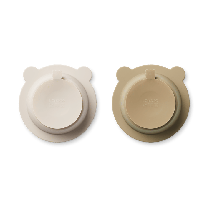 Peony Schale mit Saugnapf Ø16 cm 2-teilig, Sandy-Oat Liewood