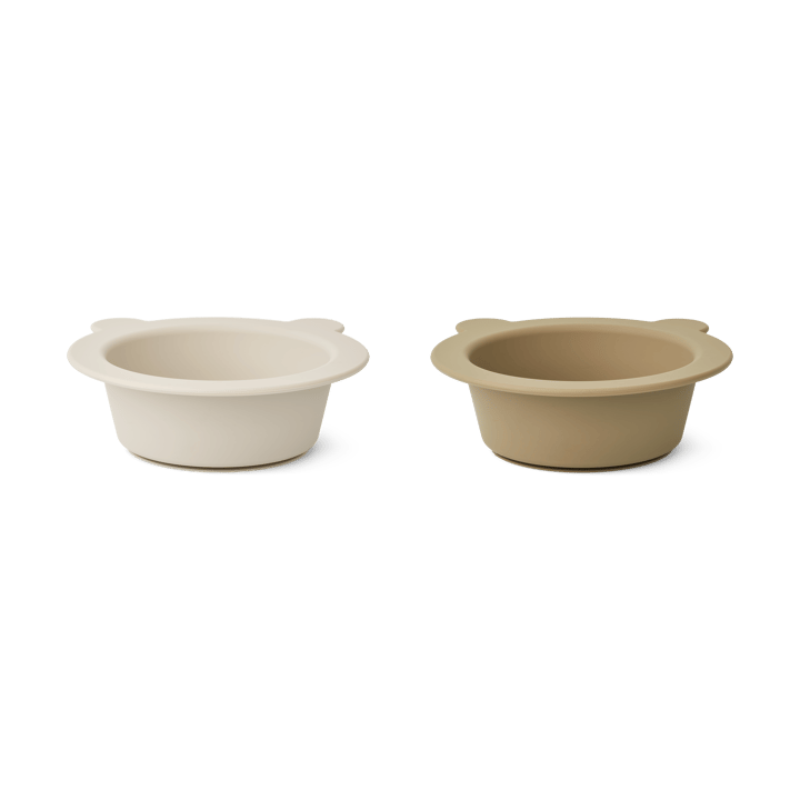 Peony Schale mit Saugnapf Ø16 cm 2-teilig, Sandy-Oat Liewood