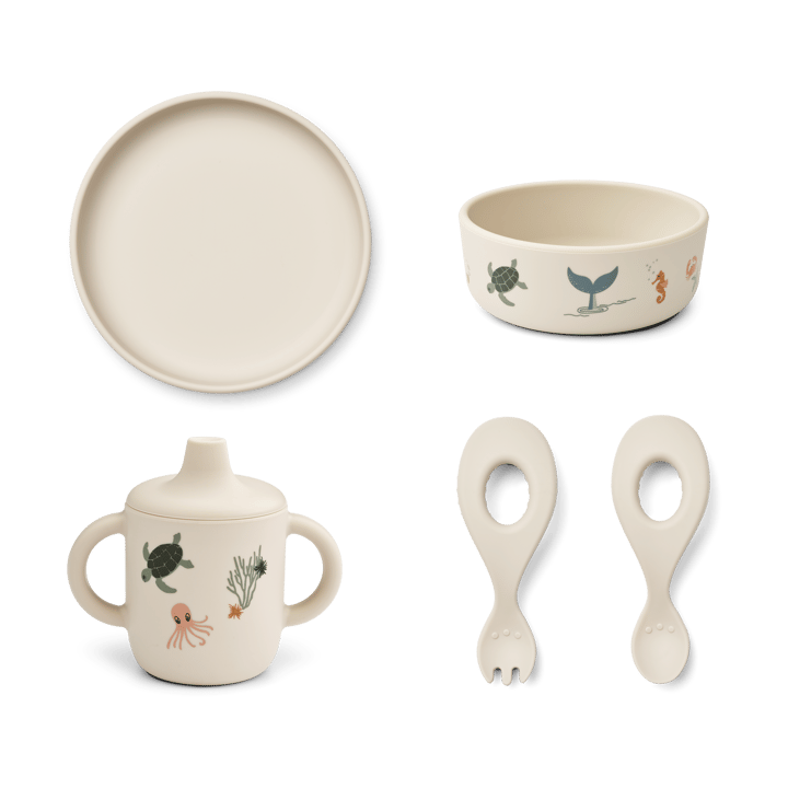 Ryle Geschirrset 5-teilig, Sea creature-Sandy Liewood