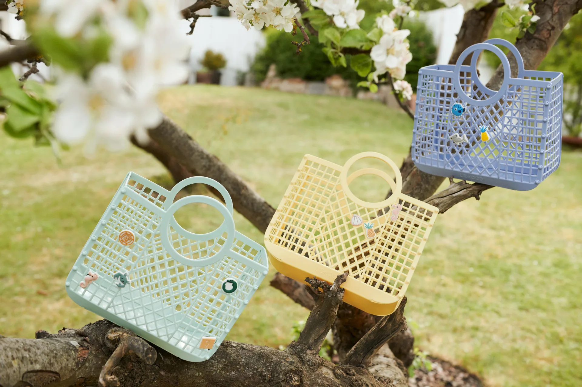 Samantha Korb mit Anhängern, Light Peppermint Liewood