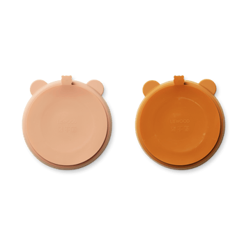 Stacy geteilter Kinderteller 2er-Pack - Mustard-tuscany rose mix - Liewood