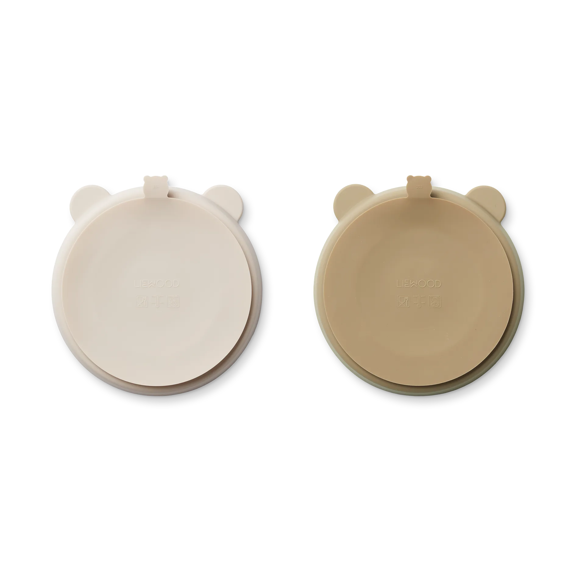 Stacy geteilter Kinderteller 2er-Pack, Sandy-Oat Liewood
