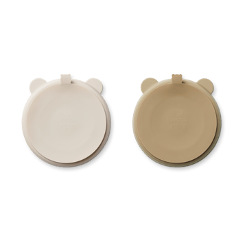 Stacy geteilter Kinderteller 2er-Pack - Sandy-Oat - Liewood
