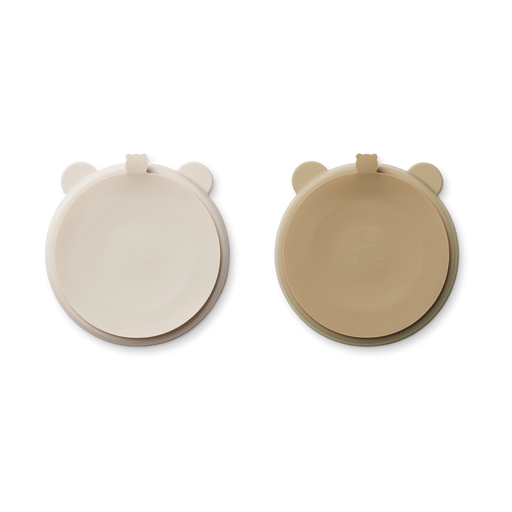 Stacy geteilter Kinderteller 2er-Pack, Sandy-Oat Liewood