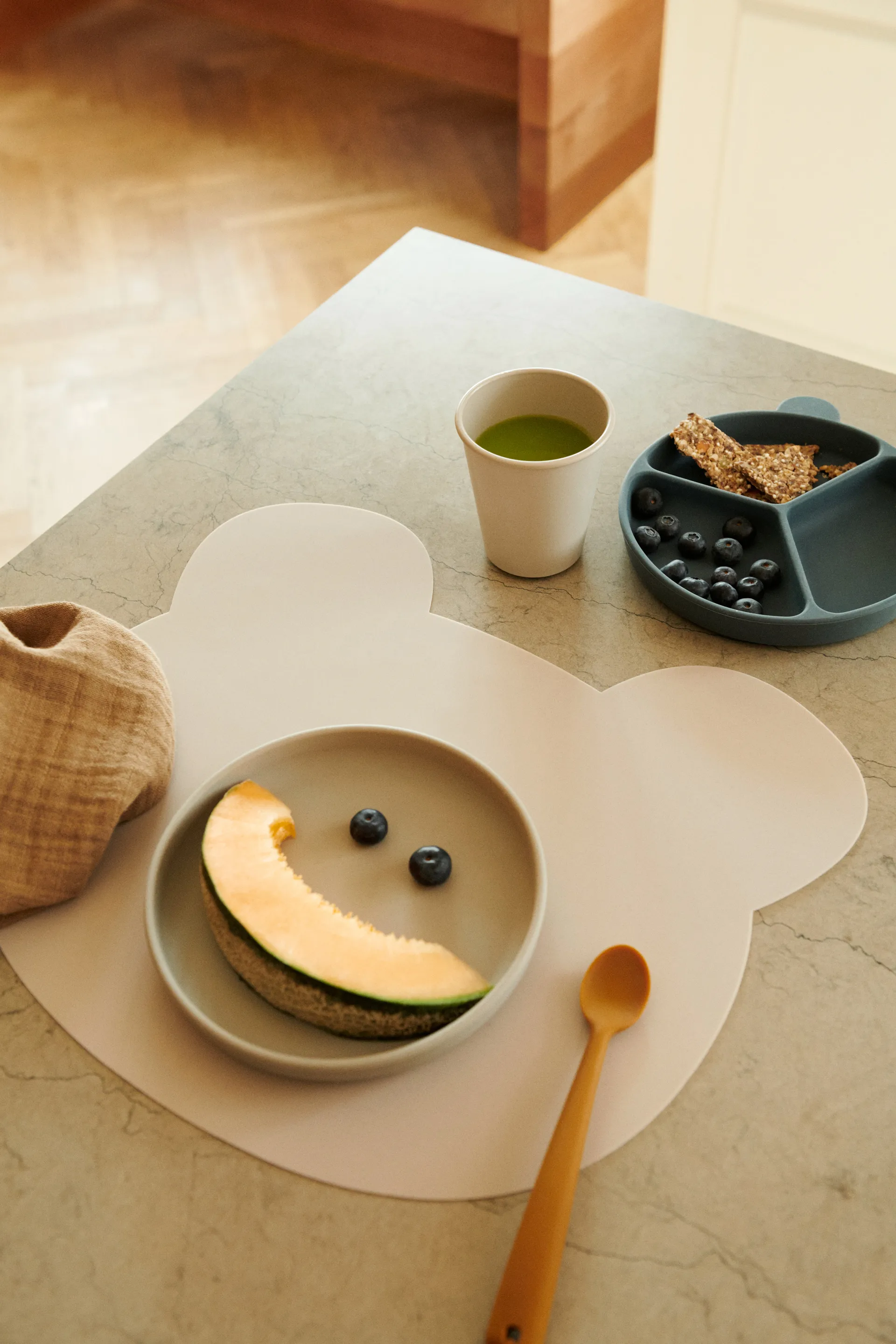 Stacy geteilter Kinderteller 2er-Pack, Sea blue-Whale blue Liewood