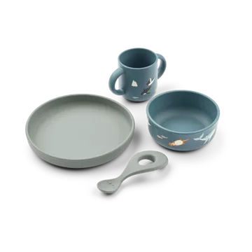 Vivi printed Geschirrset 4-teilig - Arctic Sea-Ocean view - Liewood