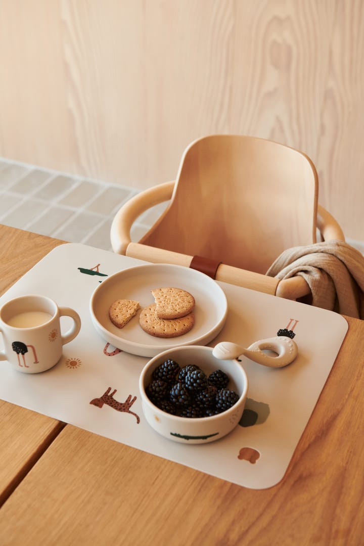 Vivi printed Geschirrset 4-teilig, Safari sandy mix Liewood
