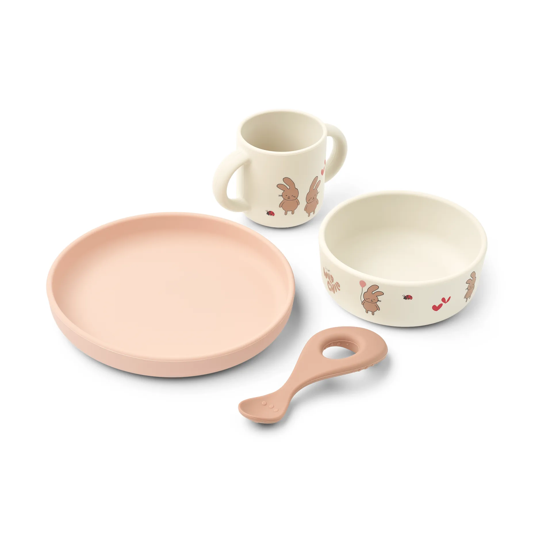 Vivi printed Geschirrset 4-teilig, Wild child/Rosey Liewood