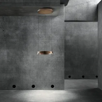 Edge round Ø40 Pendelleuchte switch tune - Rose gold - Light-Point