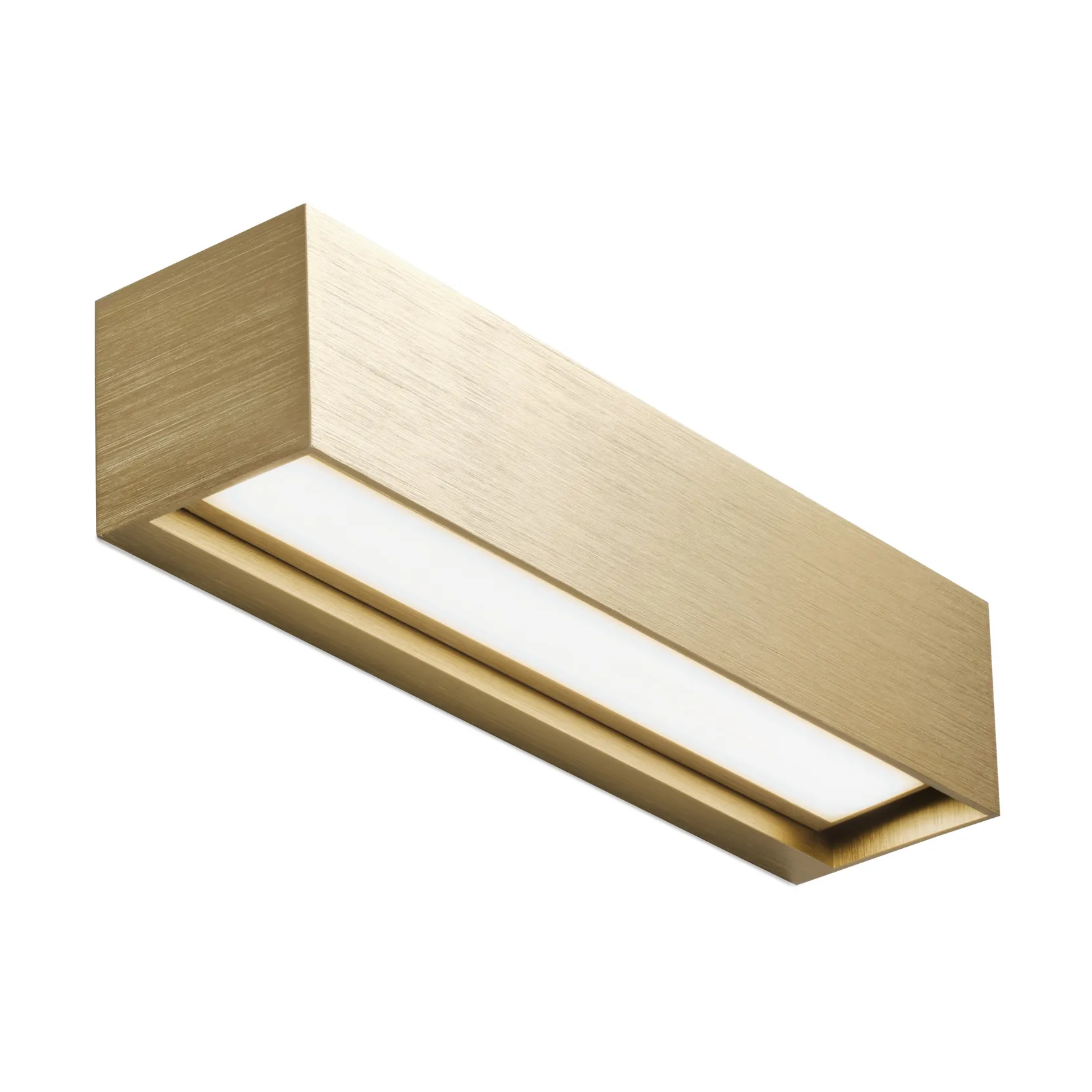 Linea W2 Wandleuchte switch tune, Brass, 7x30 cm Light-Point