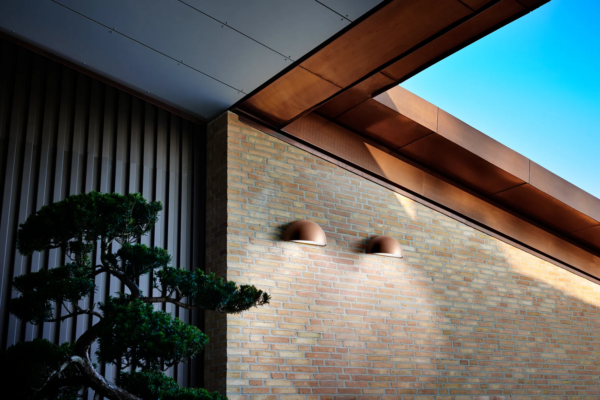 Rørhat Wandleuchte, Copper raw, LED Light-Point