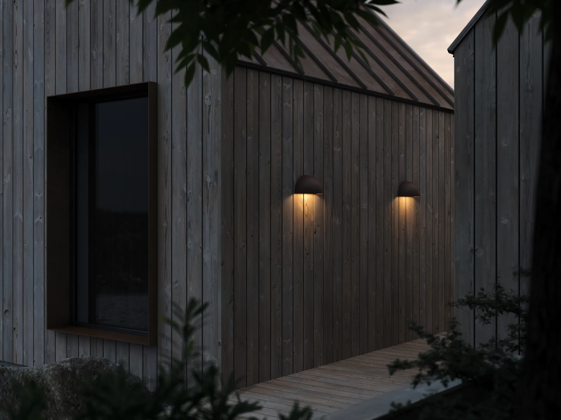 Rørhat Wandleuchte, Copper raw, LED Light-Point
