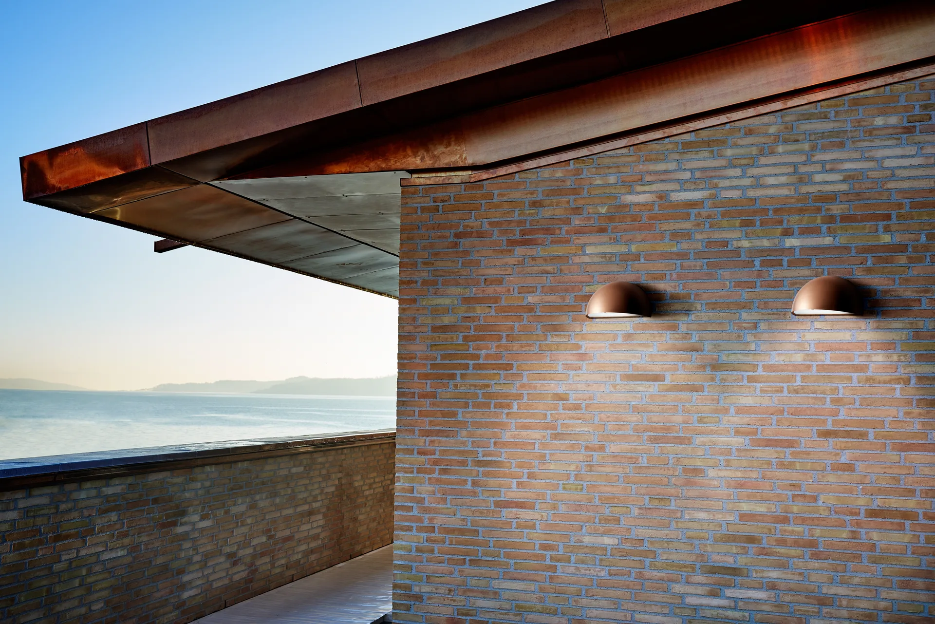 Rørhat Wandleuchte, Copper raw, LED Light-Point