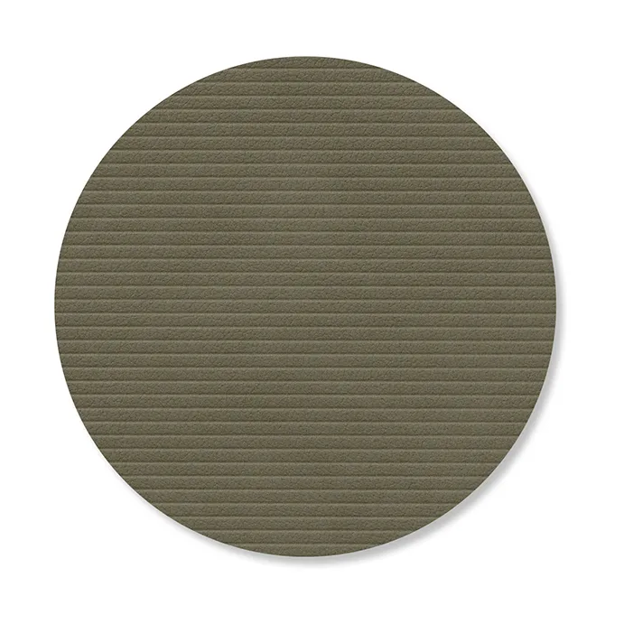 Corduroy Glasuntersetzer, Army green, circle LIND DNA
