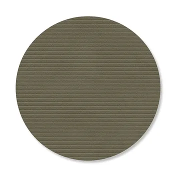 Corduroy Glasuntersetzer - Army green, circle - LIND DNA