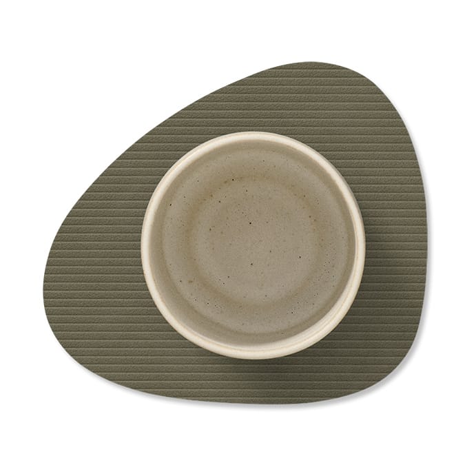 Corduroy Glasuntersetzer curve, Army Green LIND DNA