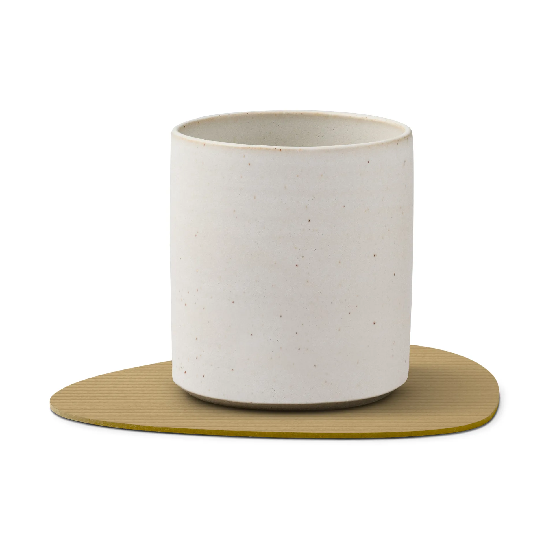 Corduroy Glasuntersetzer curve, Khaki LIND DNA