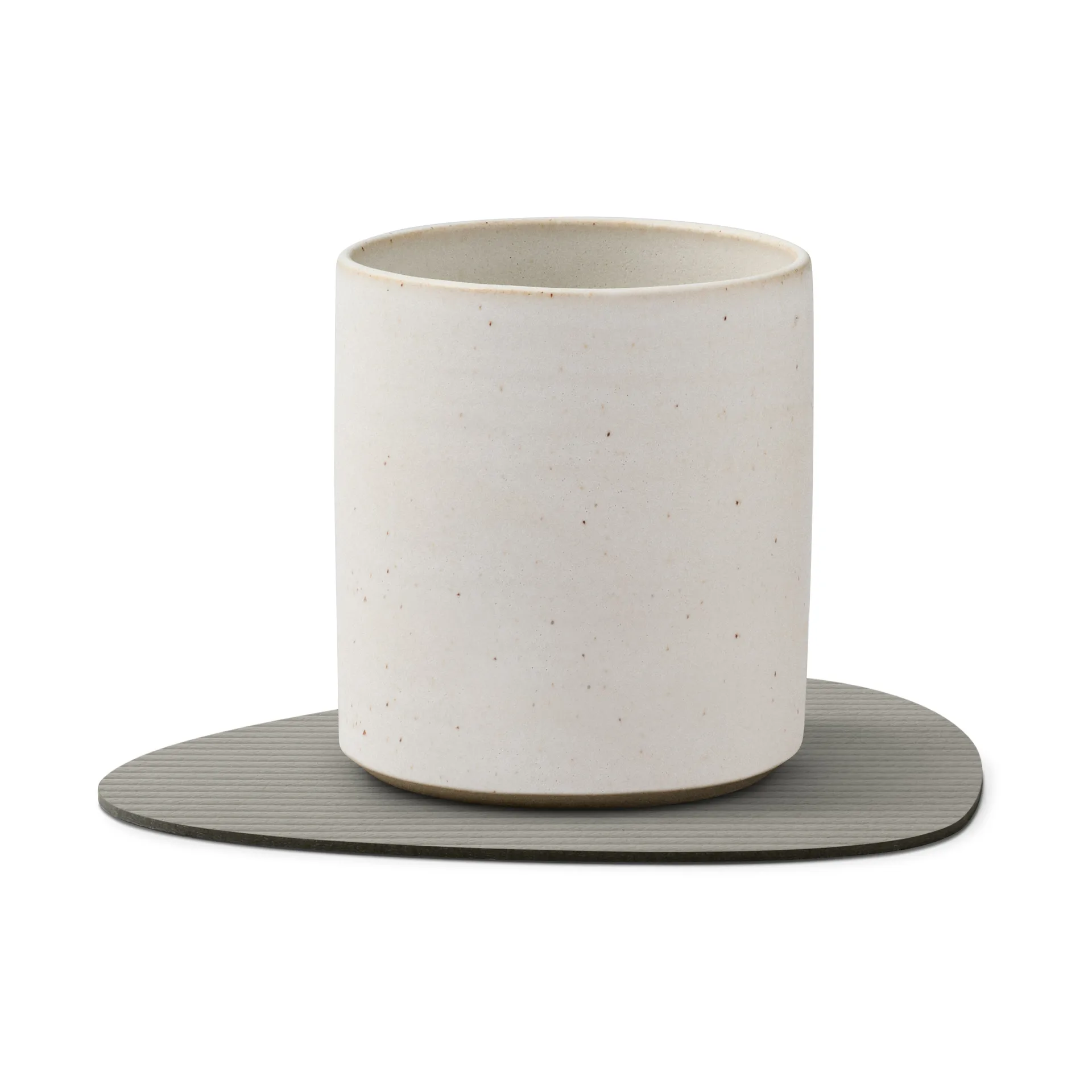 Corduroy Glasuntersetzer curve, Light Grey LIND DNA