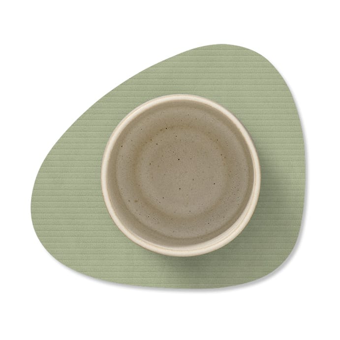 Corduroy Glasuntersetzer curve, Olive Green LIND DNA
