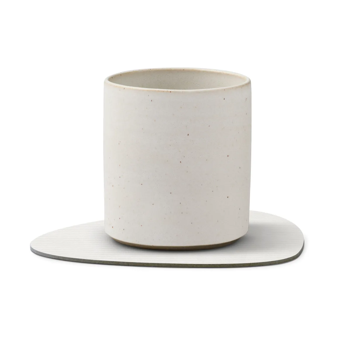 Corduroy Glasuntersetzer curve, Pure white LIND DNA