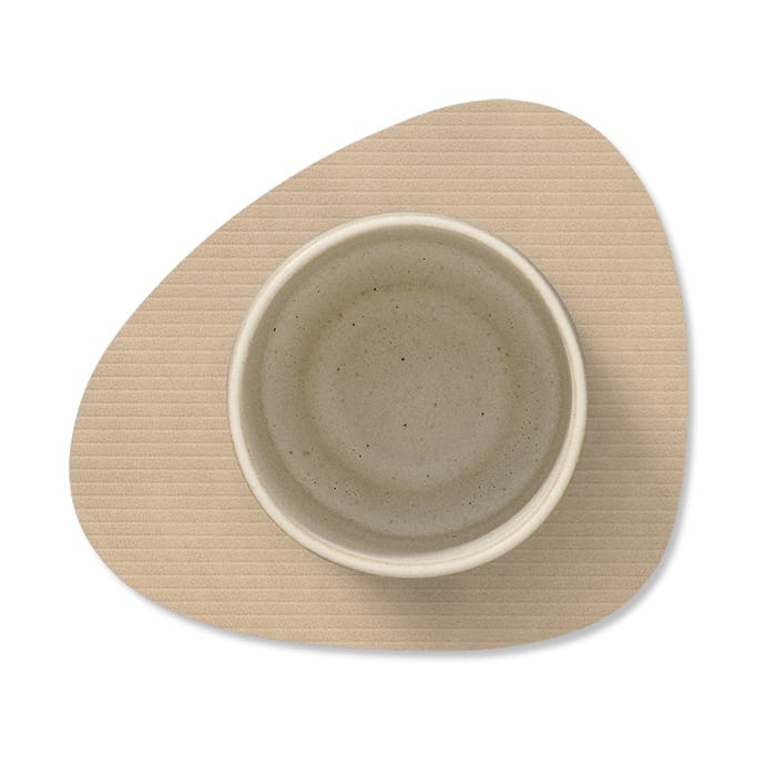 Corduroy Glasuntersetzer curve, Sand LIND DNA