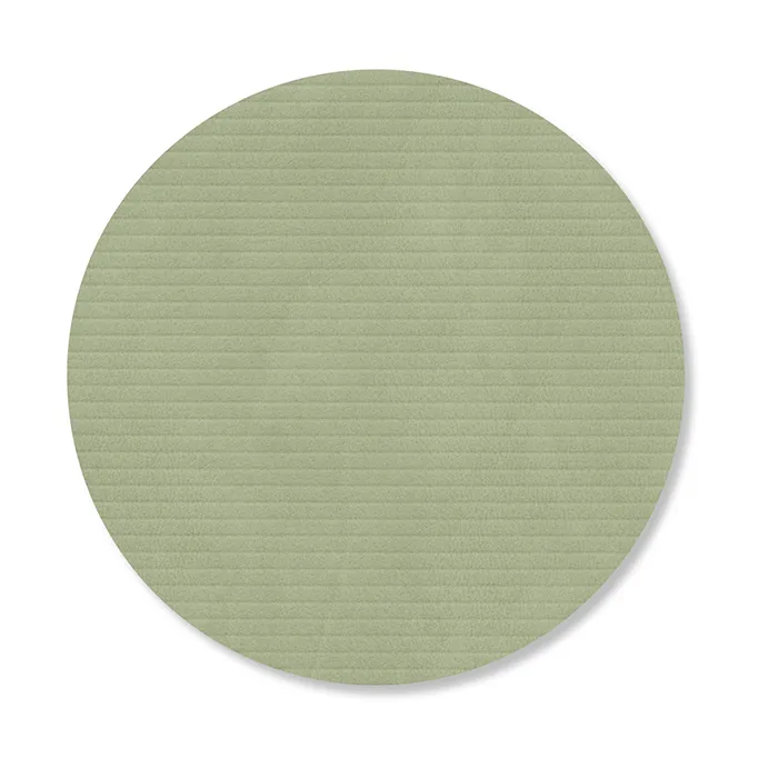 Corduroy Glasuntersetzer, Olive green, circle LIND DNA