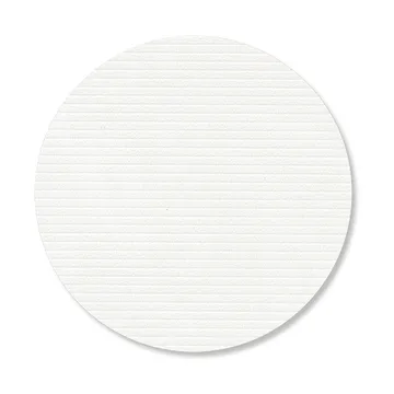 Corduroy Glasuntersetzer - Pure white, circle - LIND DNA