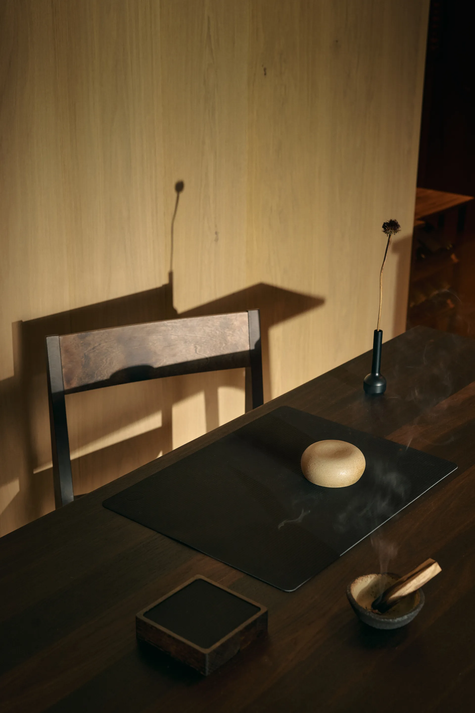 Corduroy Glasuntersetzer square, Black ink LIND DNA