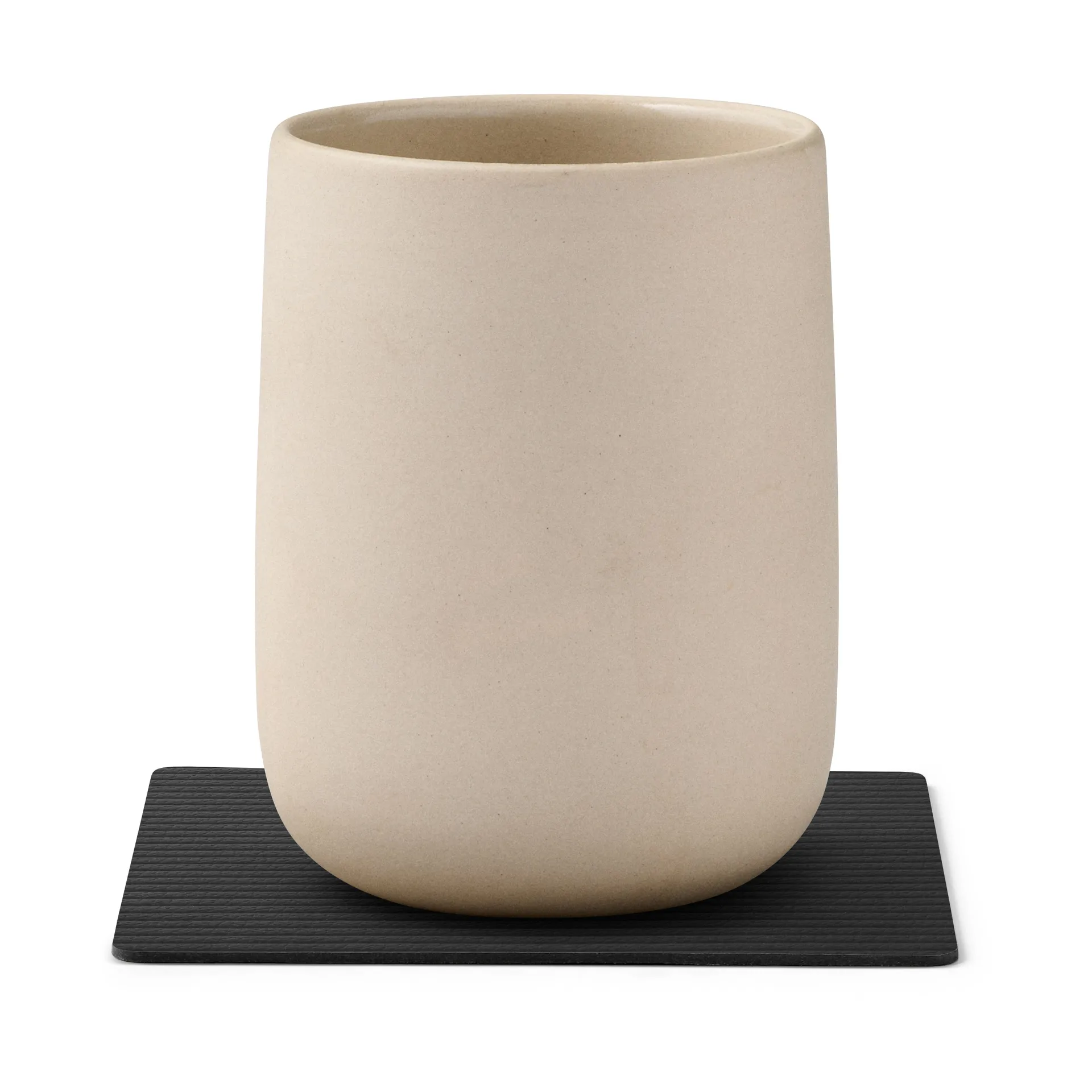 Corduroy Glasuntersetzer square, Black LIND DNA