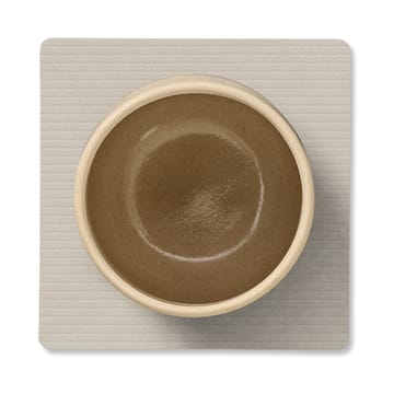Corduroy Glasuntersetzer square - Oyster White - LIND DNA