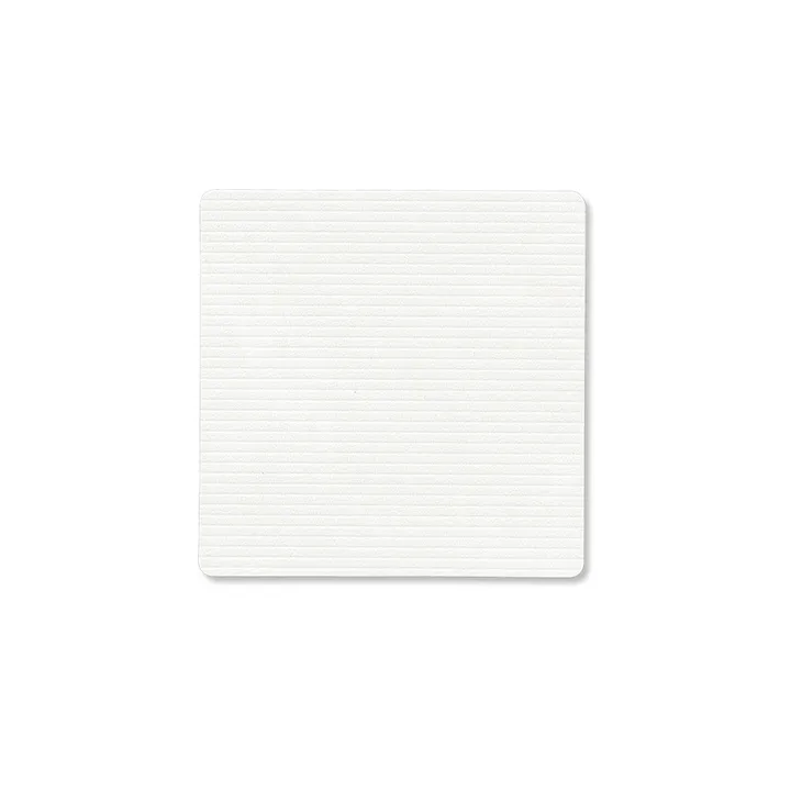Corduroy Glasuntersetzer square - Pure white - LIND DNA