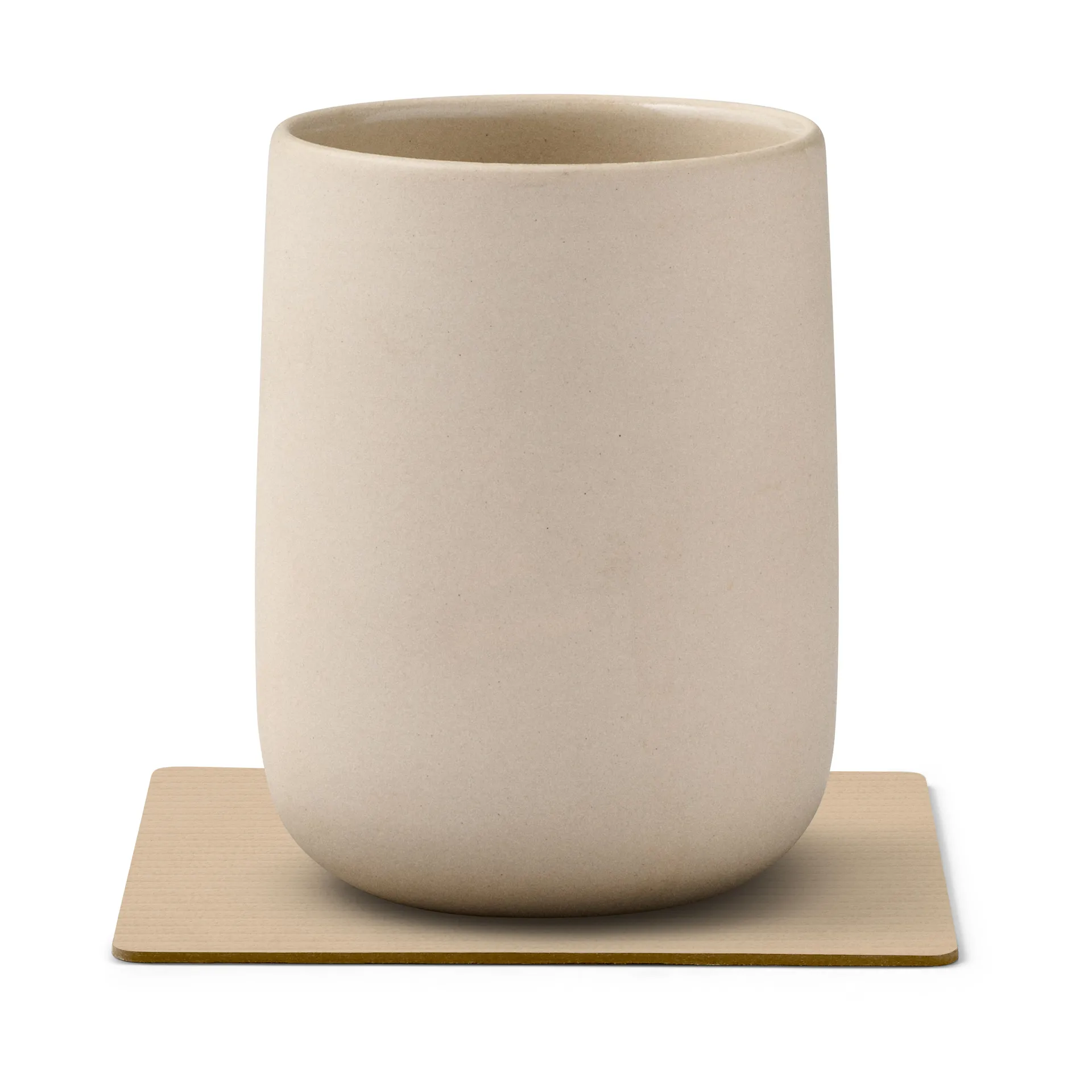 Corduroy Glasuntersetzer square, Sand LIND DNA