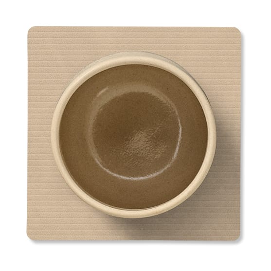 Corduroy Glasuntersetzer square, Sand LIND DNA