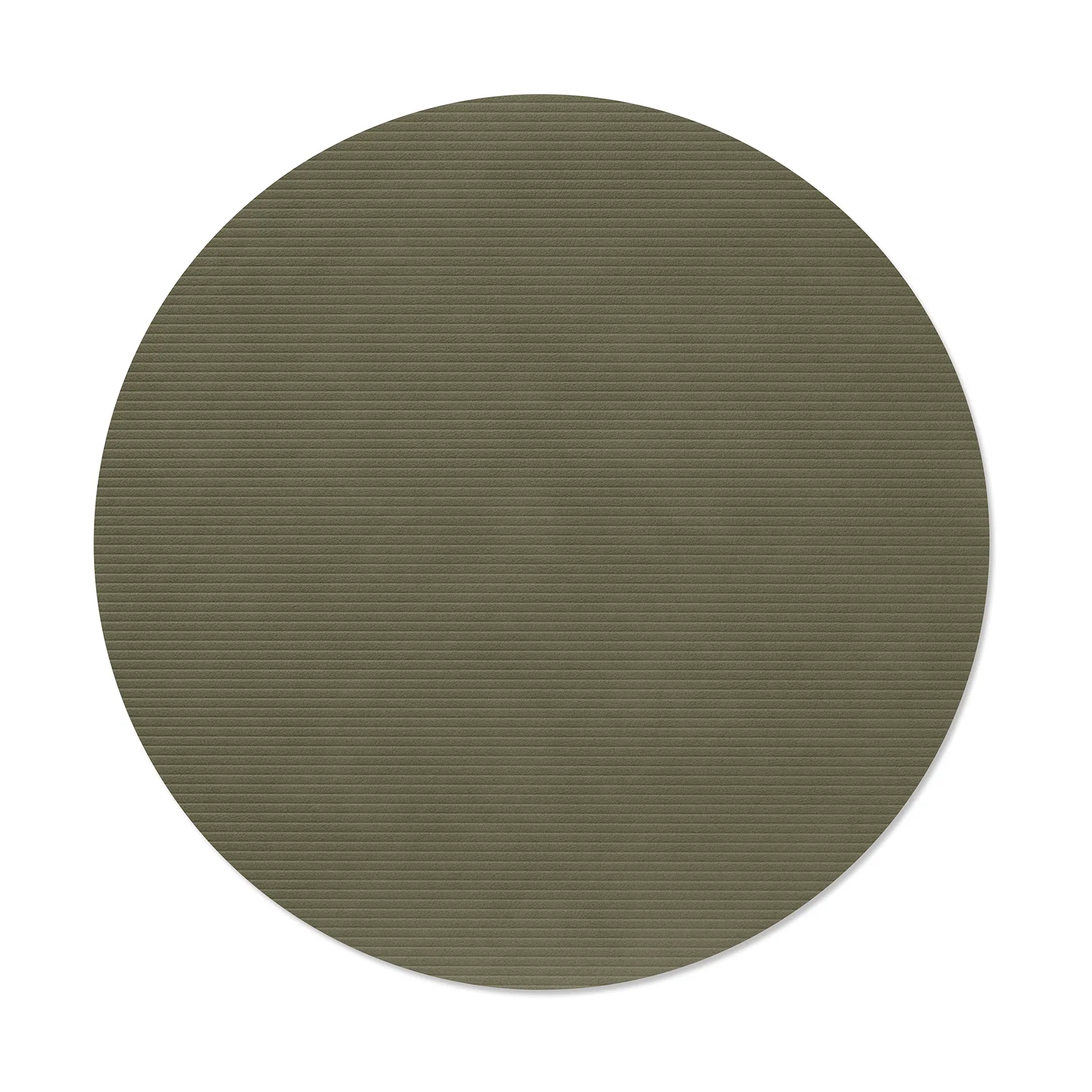 Corduroy Tischset, Army green, circle, L LIND DNA
