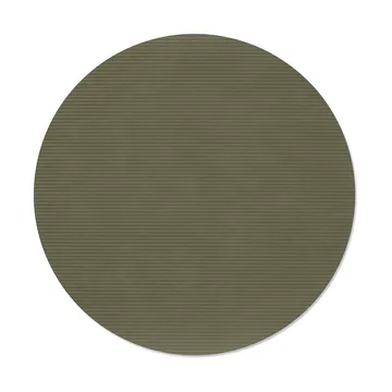 Corduroy Tischset - Army green, circle, L - LIND DNA