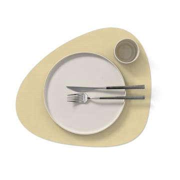 Corduroy Tischset curve L - Lemon Sorbet - LIND DNA