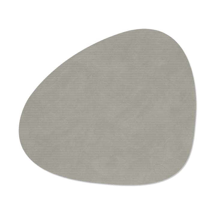 Corduroy Tischset curve L - Light Grey - LIND DNA