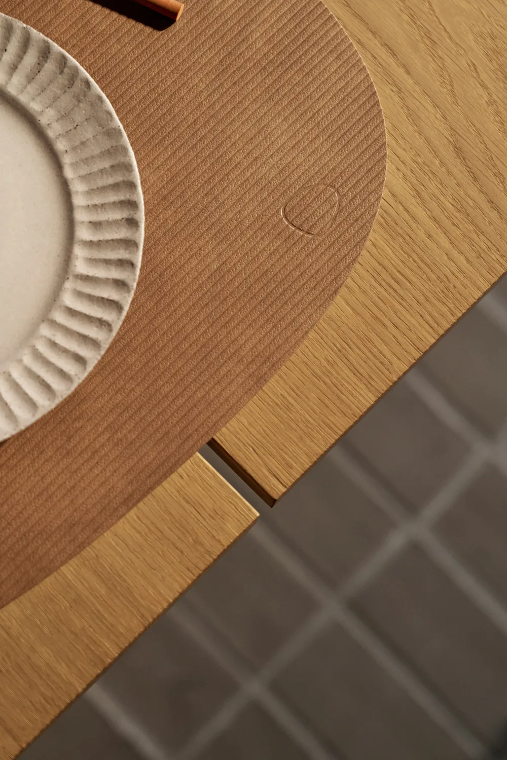 Corduroy Tischset curve L, Nature LIND DNA