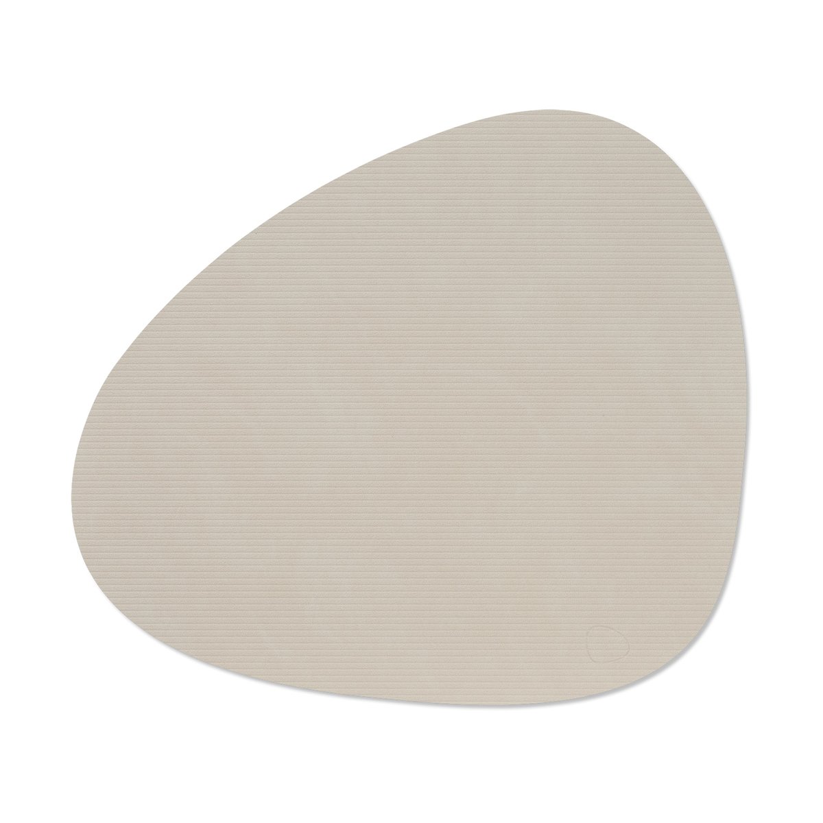 LIND DNA Corduroy Tischset curve L Oyster White