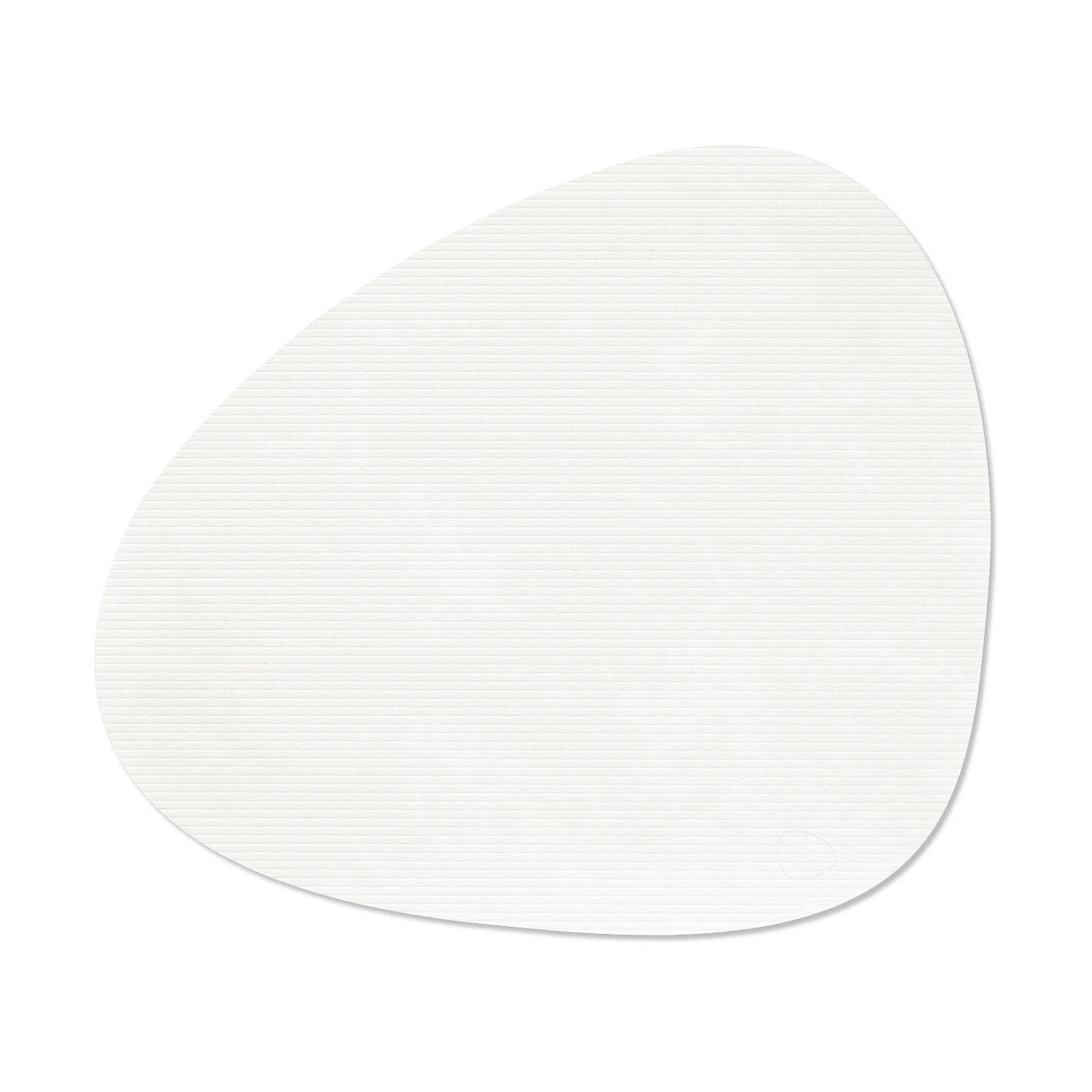Corduroy Tischset curve L, Pure white LIND DNA