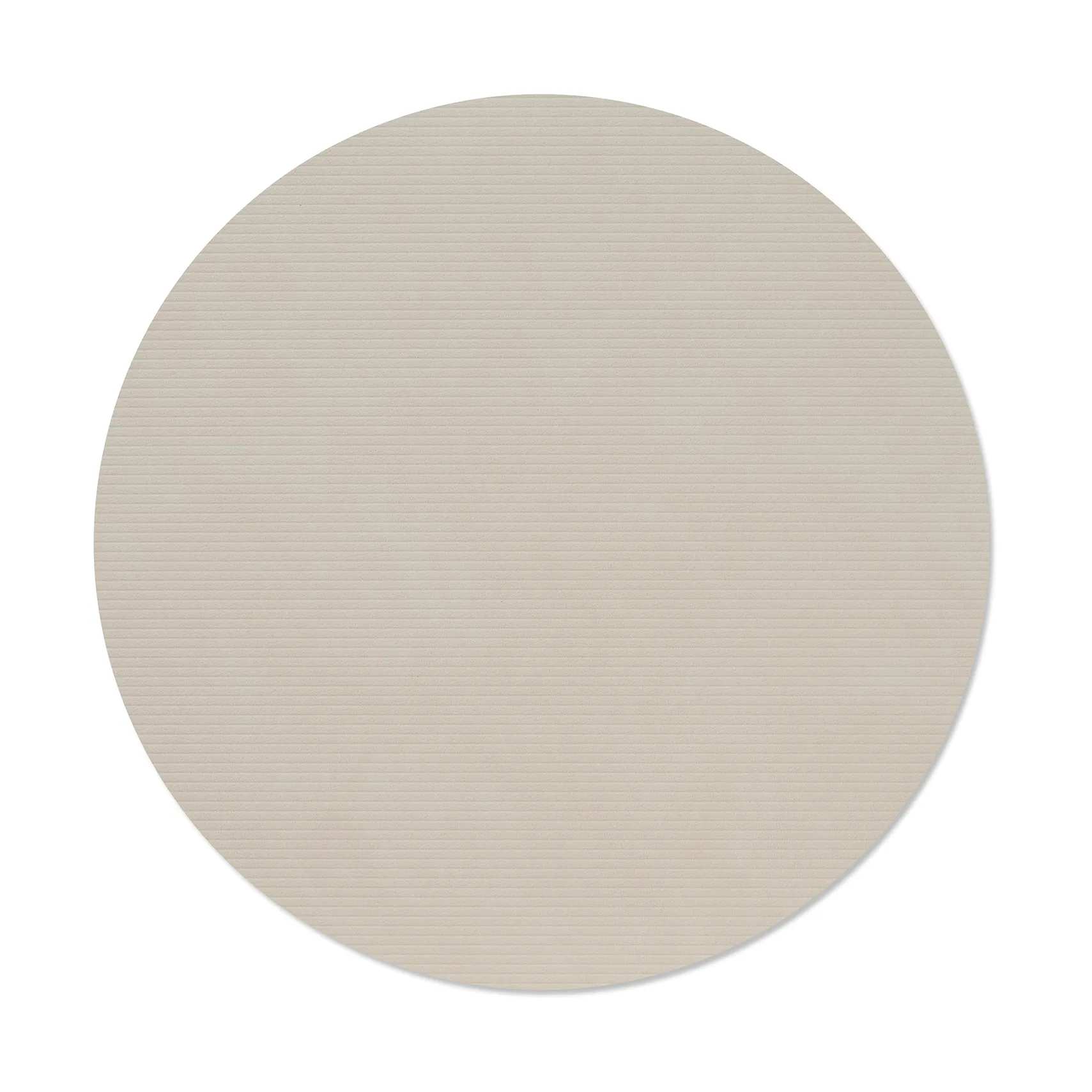 Corduroy Tischset, Oyster white, circle, L LIND DNA
