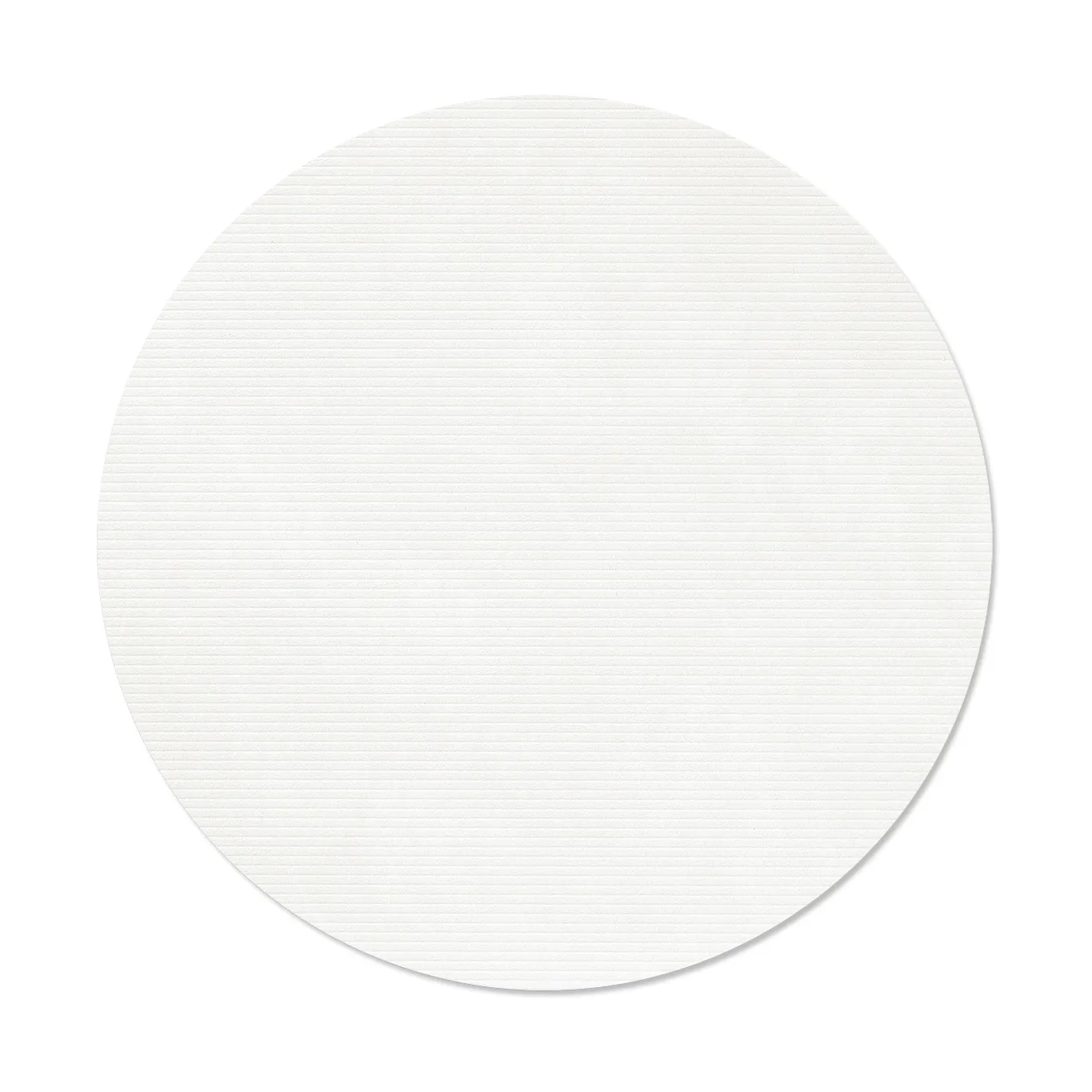 Corduroy Tischset, Pure white, circle, L LIND DNA