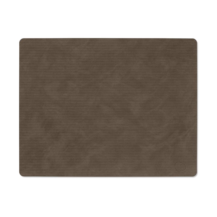 Corduroy Tischset square L - Caviar - LIND DNA